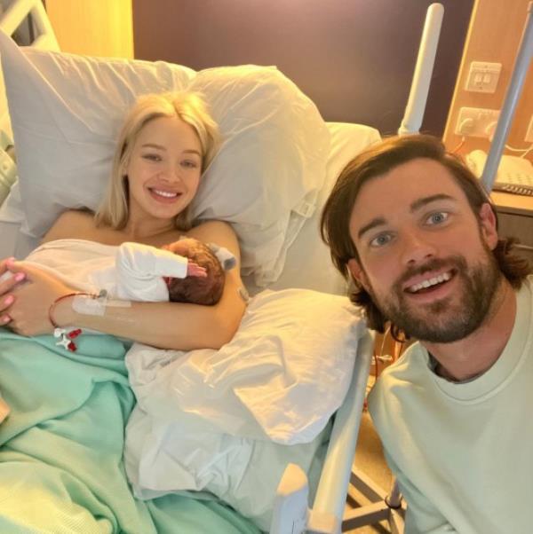 Jack Whitehall, Roxy Horner with baby girl