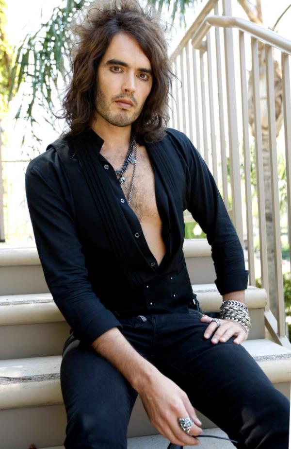 Host of the 2008 MTV Video Music Awards, actor Russell Brand, poses for a portrait in Los Angeles on Tuesday, Sept. 2, 2008. (AP Photo/Matt Sayles)