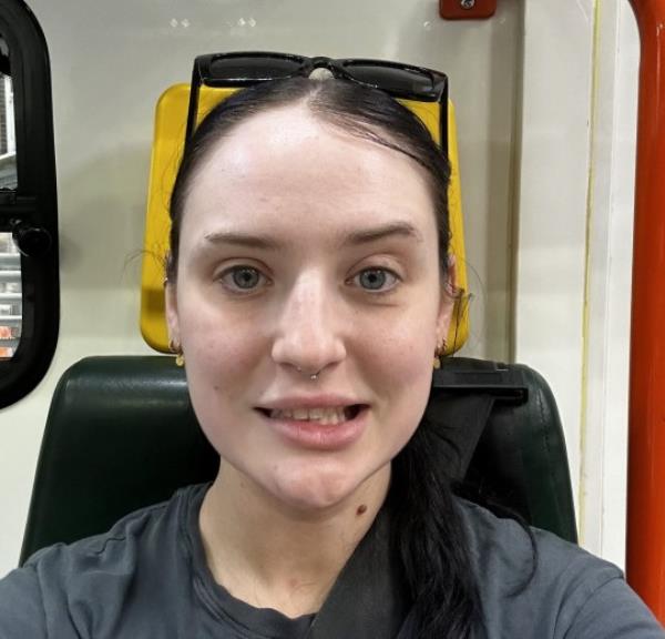 Caoimhe Reddy, 26 who woke up to find half of her face paralysed, North West London. See SWNS story SWSMface. A woman who thought she had a head cold was rushed to hospital after she woke up to find half her face had become paralysed in the night. Caoimhe Reddy, 26, thought her cheek was just numb from 'sleeping funny' until she couldn't sip her morning coffee. When she looked in the mirror she realised the RIGHT / LEFT half of her face was slumped - and 111 operators told her she might be havin<em></em>g a stroke. But seven weeks of tests came back clear and doctors are still uncertain exactly that caused her paralysis.