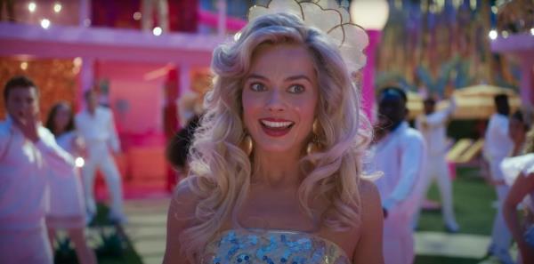 Margot Robbie as Barbie in the big-screen movie 