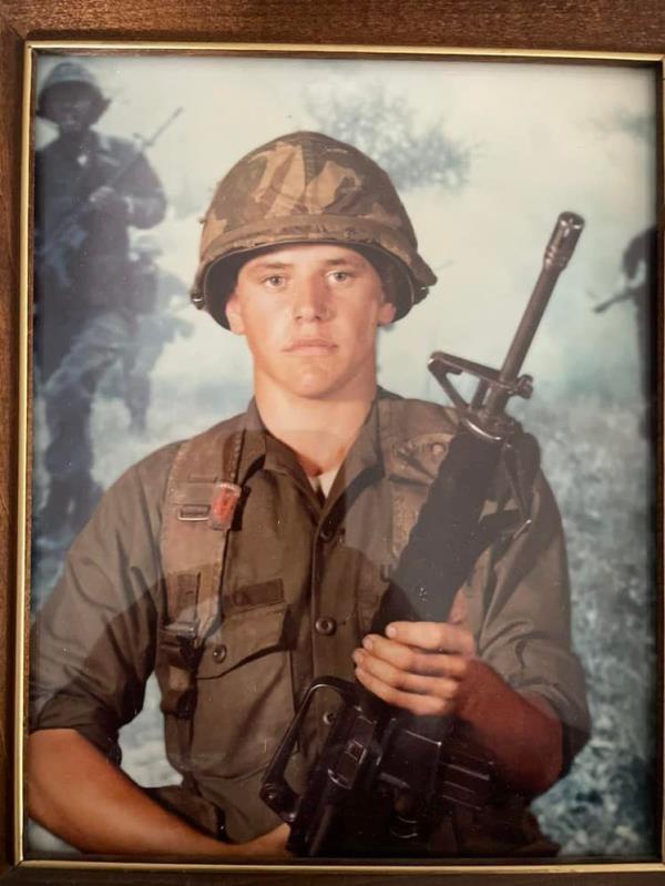 Tim Walz in his Natio<em></em>nal Guard uniform, marking the 41st anniversary of his service