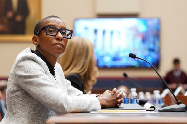 Former Harvard President Claudine Gay at a Co<em></em>ngressional hearing