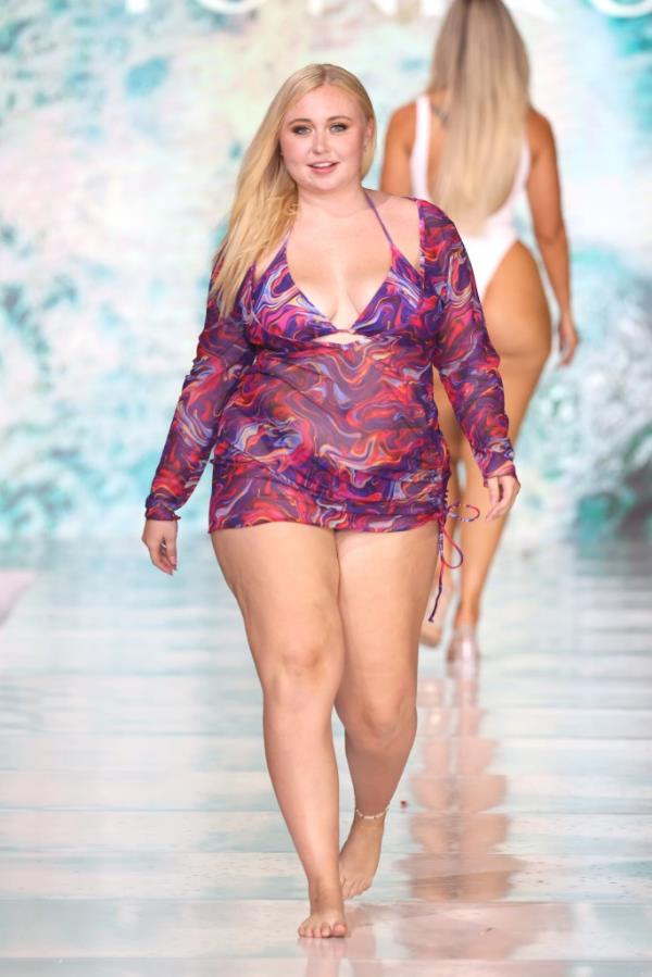 Models walking the runway for Yo<em></em>nique at Miami Swim Week, May 30, 2024, at SLS South Beach, Miami Beach, Florida