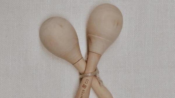 Romper & Co wooden toy maracas have been recalled due to safety concerns.