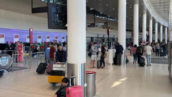 Mass cancellations and flight delays have seen travellers at one Australian airport waiting for hours. Perth Airport has had nine internatio<em></em>nal and five domestic flights cancelled, with more predicted. It is understood this is due to a problem with the load pressure in the fuel lines. ABC News