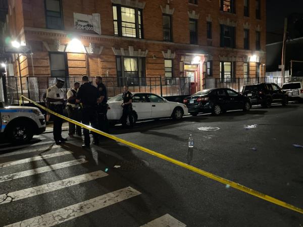 The scene wher<em></em>e Lashawn Andrews was fatally shot, on East 178th Street near Park Avenue.