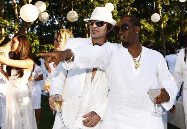 Sean Combs at one of his signature, star-studded White Parties.