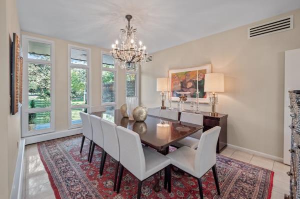 The formal dining area. 