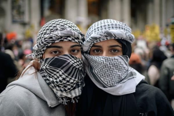 A photo of Brooklyn high school classmates Zara Asif and Manoor Javed.