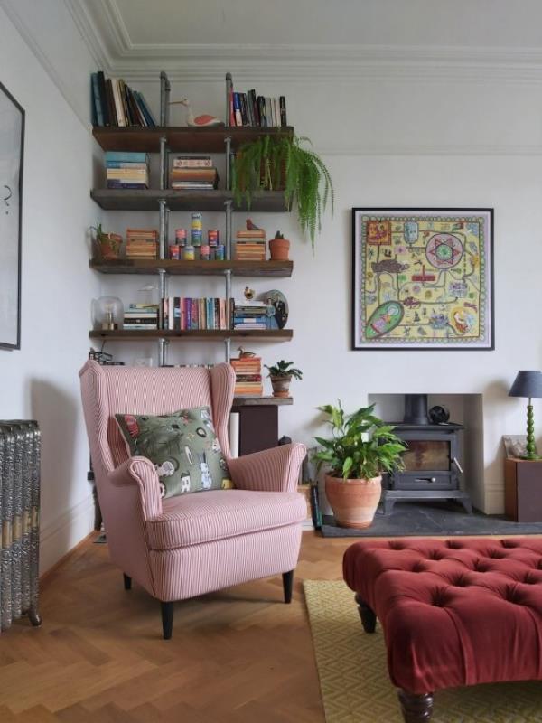 The living room after the renovation