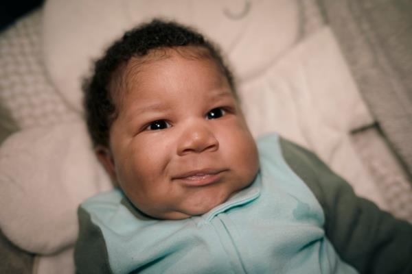 Sweet baby Temple Osborne is a sight to behold six weeks after being born on the shoulder of Jackie Robinson Parkway.