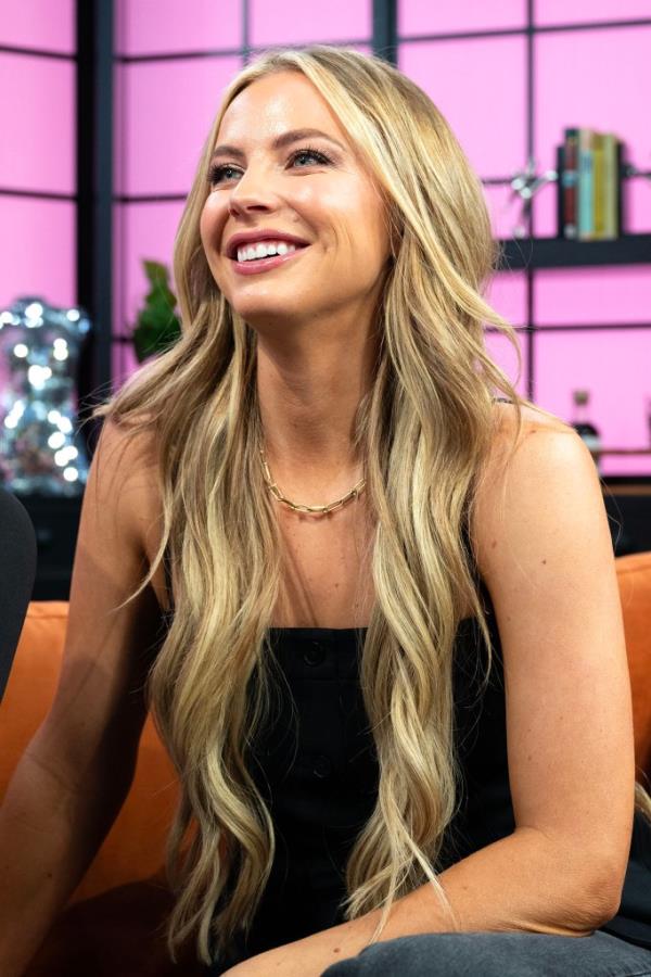 Mayci Neeley, from The Secret Lives of Mormon Wives and MomTok, smiling with long blo<em></em>nde hair at the New York Post office in September 2024.