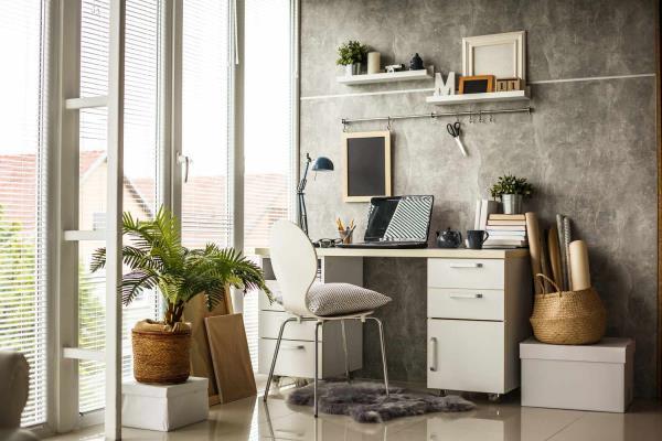 chrome-detailed coffee and end table in a living room