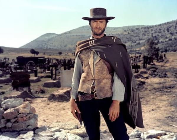 Clint Eastwood on the set of 'The Good, The Bad and The Ugly.'