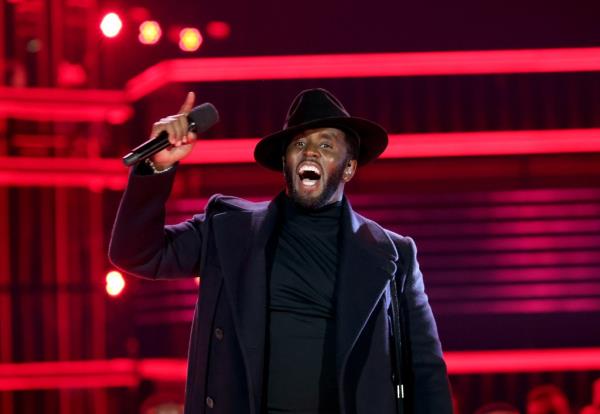 Sean 'Diddy' Combs addressing the audience at the 2022 Billboard Music Awards in Las Vegas, Nevada