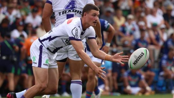 Melbourne Storm youngster Jo<em></em>nah Pezet is set to replace Cameron Munster. NRL Imagery