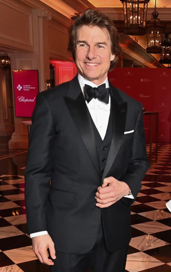 Tom Cruise attends London's Air Ambulance Charity Black & White Gala Ball 2024 at Raffles Lo<em></em>ndon at The OWO on February 7, 2024.