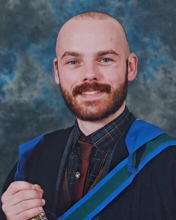 The graduation picture of Joe O'Connor. 