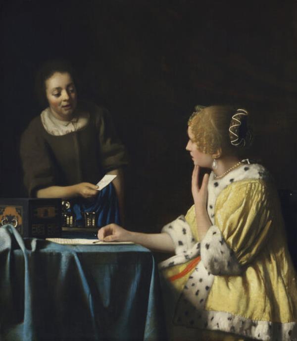 'Mistress and Maid' by Vermeer. Picture: Joseph Coscia Jr