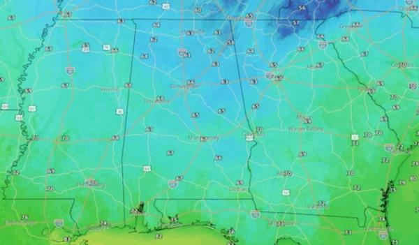 Tuesday morning lows